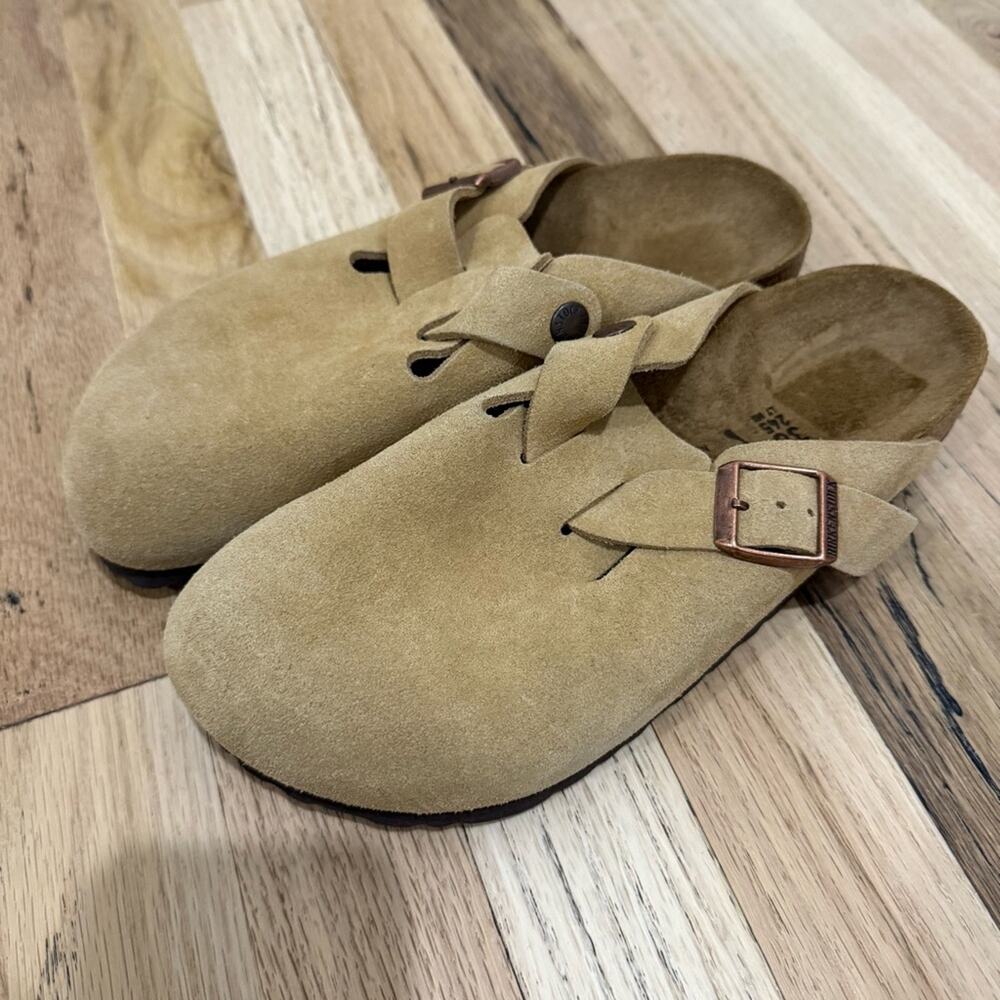 NEW Birkenstock Boston Slip-On Clogs Latte Cream - Picture 5 of 9
